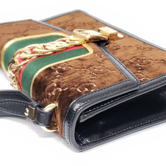 Authentic Gucci Sylvie GG Brown Shoulder Bag Luxury Designer Bag - Picture 8 of 16